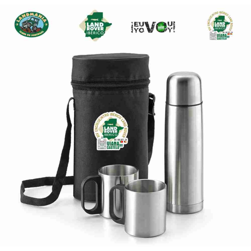 Kit Garrafa termos c/ canecas