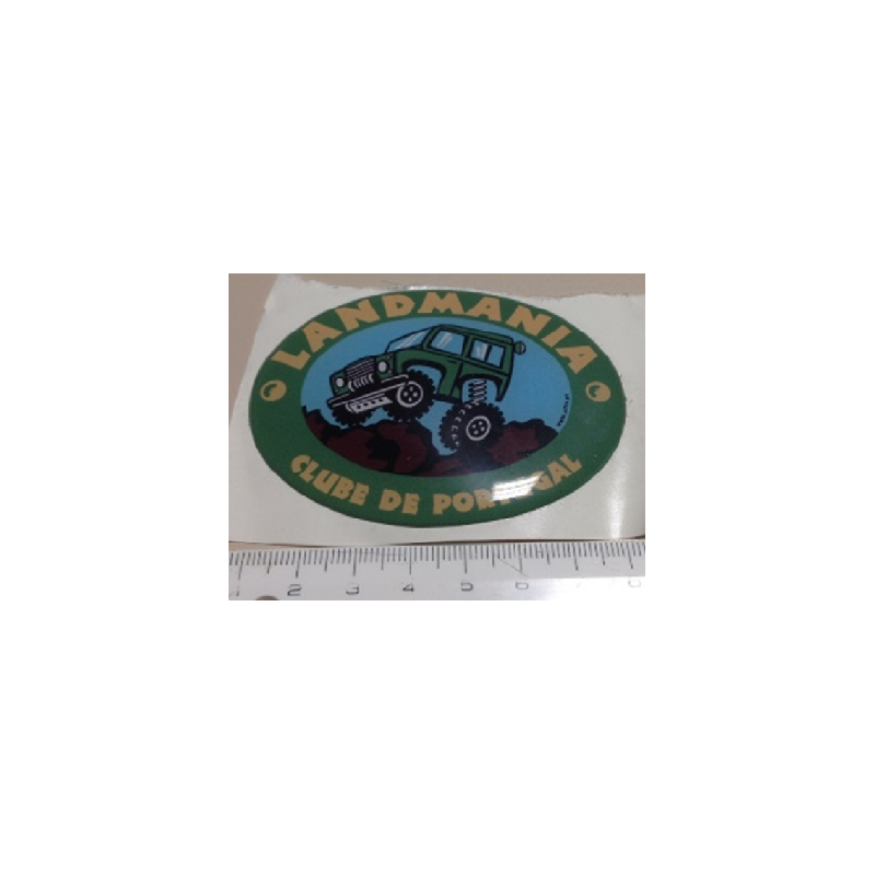 Adhesivo exterior de resina con relieve.